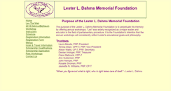 Desktop Screenshot of dahmsfoundation.org